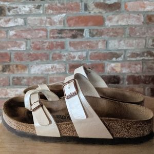 Cream Mayari Birkenstocks - Women's US 8 Euro 38